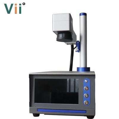 Desktop Fiber Laser Marking Machine on Cosmetics/Electronics/Daily Consumables Outer Package