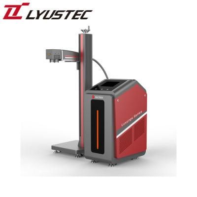 30 Watt Qr Code Flying Fiber Laser Marking Machine