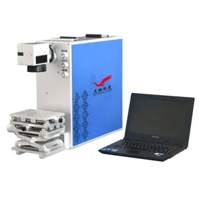 Dapeng Laser Automatic Focus Mini Fiber Laser Marking Machine with Button Control