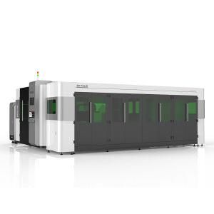 2000W Economic High Efficiency Pipe Plate Whole Cover Exchange Platform Metal Fiber Laser Cutter for Carbon/Aluminum/Stainless/Brass 3015gr