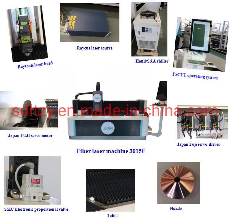 Square Steel Tube Cutter Fiber Laser Machine Metal Cutting Water Cooling with Raycus Laser Source 3000X1500 1000W 2000W 3000W Metal Cutter