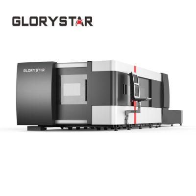 Glorystar Ultra-High-Power Packaged by Plywood Sheet Metal Laser Cutting Machine