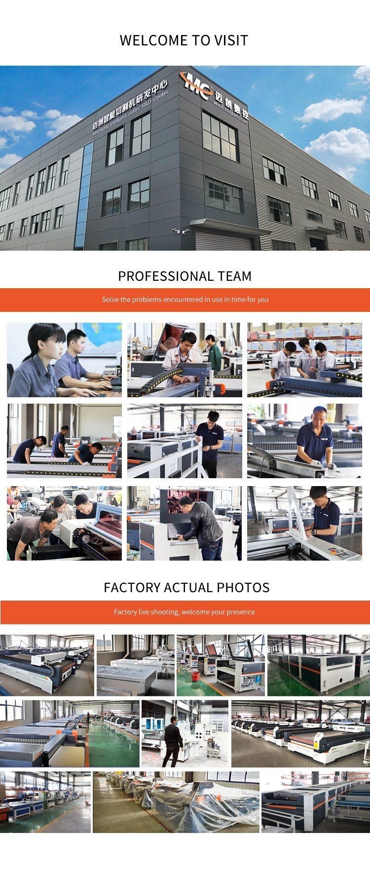 Sublimation Fabric Prints CCD Camera Scan/Cycling Garment Factory Automatic Sportswear Cutting Machine