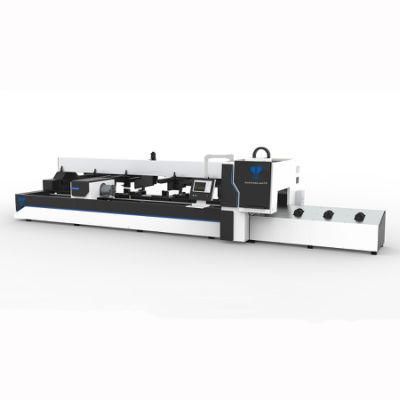 High Precision Pipe Laser Cutter Auto-Loading System Metal Tube Fiber Laser Cutting Machine