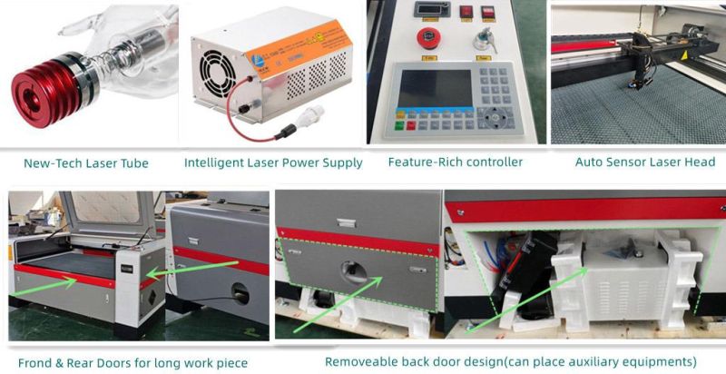 CE Certified CO2 80W 100W 150W 300W Laser Engraving Cutting Machine for Wood Acrylic Plastic
