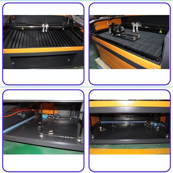 Cheap Stainless Steel & Solid Wood CO2 Laser Cutting Engraving Machine with Double Heads 1300*900mm