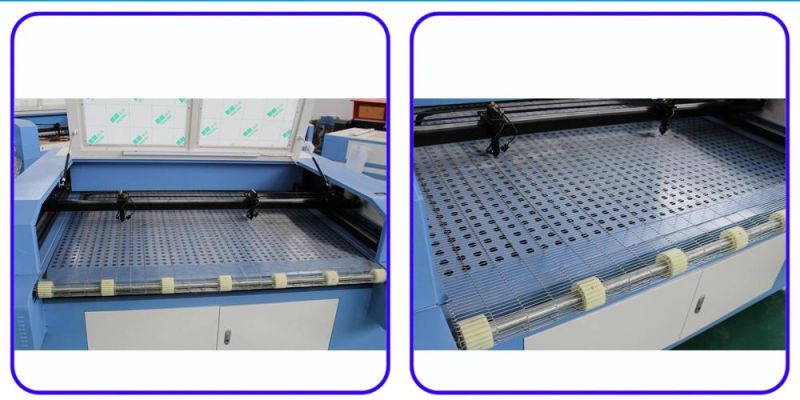 Double Heads 1600*1000mm CO2 Fabric Laser Cutting Machine