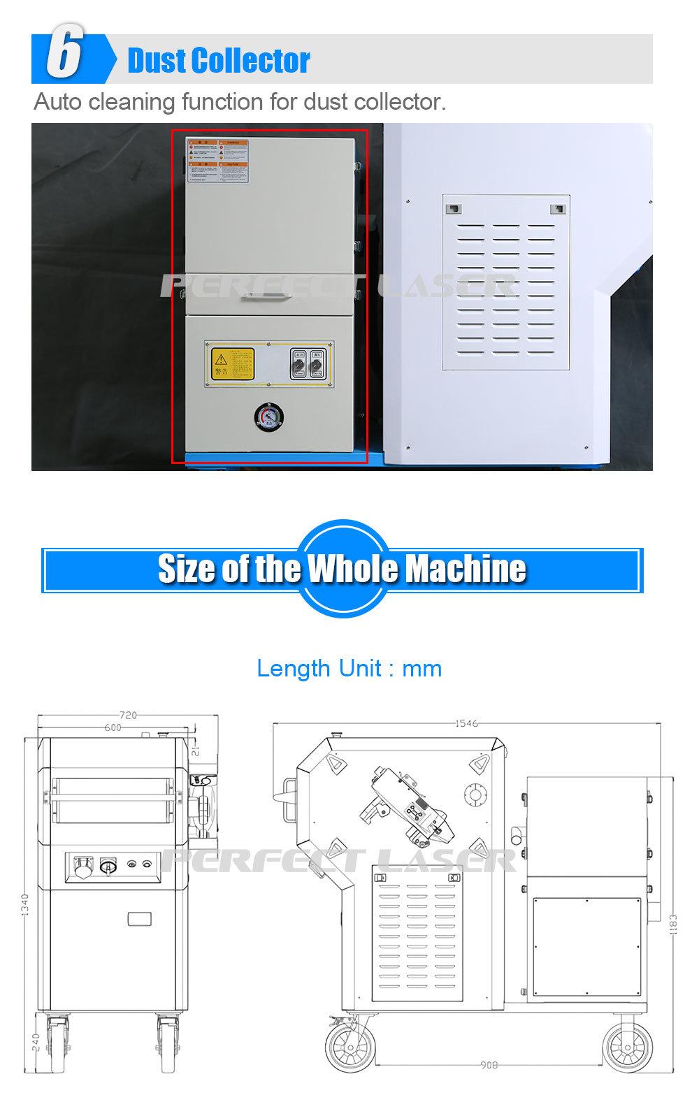 PE-X100 100W Handheld Laser Nickel Metal Rust Removal Machine