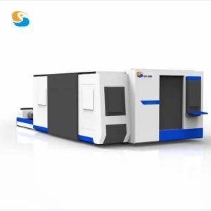 Enclosed CNC Fiber Laser Tube and Plate Cutting Machine 1000W~6000W Raycus Laser Power for Metal Stainless Steel, Carbon Steel, Aluminum Cutting