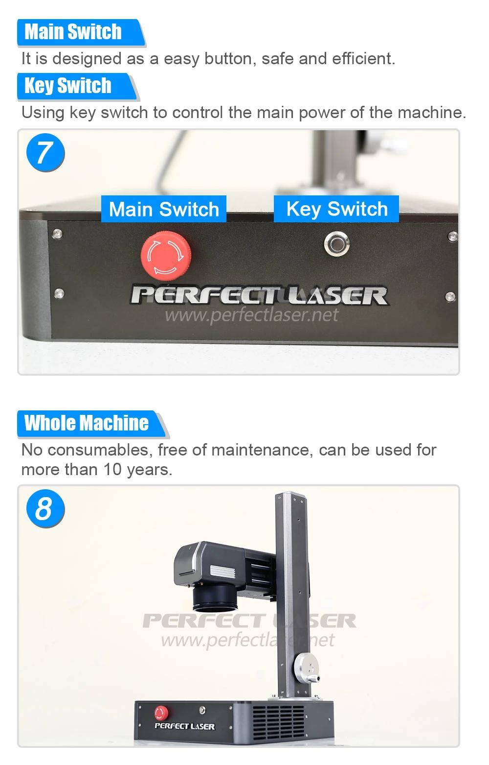 Pedb-100A Cost-Effective Portable Mini Fiber Laser Marking Machine 20W