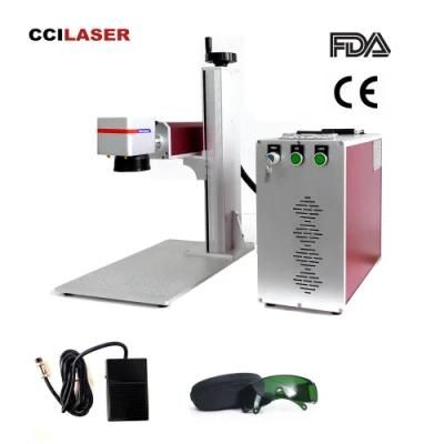 Watch Mobile Phone Cases Optical Fiber Laser Marking Machine for Label Printing