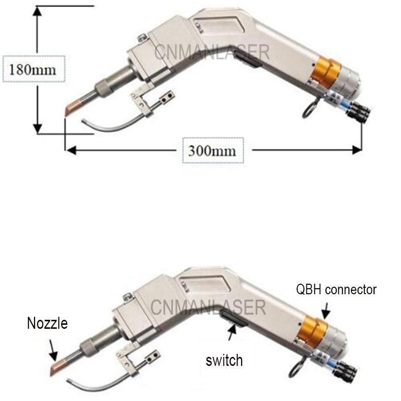 Handheld Laser Welding Machine Fiber Handy Laser Welder for Metal Hand Held Gun