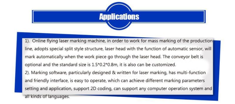 Portable Easy Movable 50W Fiber Laser Marker Machine with Phone Cover Business Card