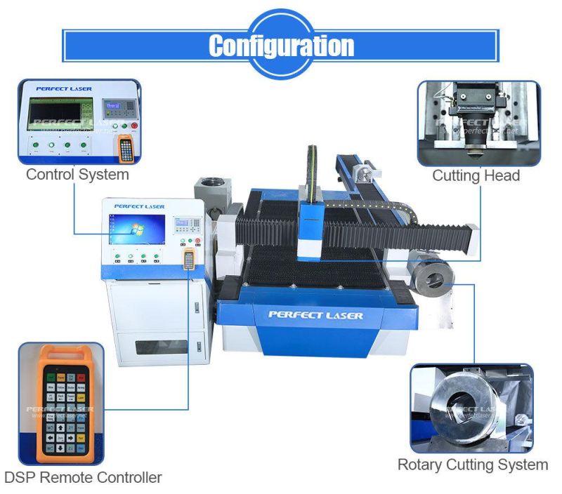 PE-F3015b 1000W Metal Sheet and Pipe/Tube 2 in 1 CNC Fiber Laser Cutting Machines