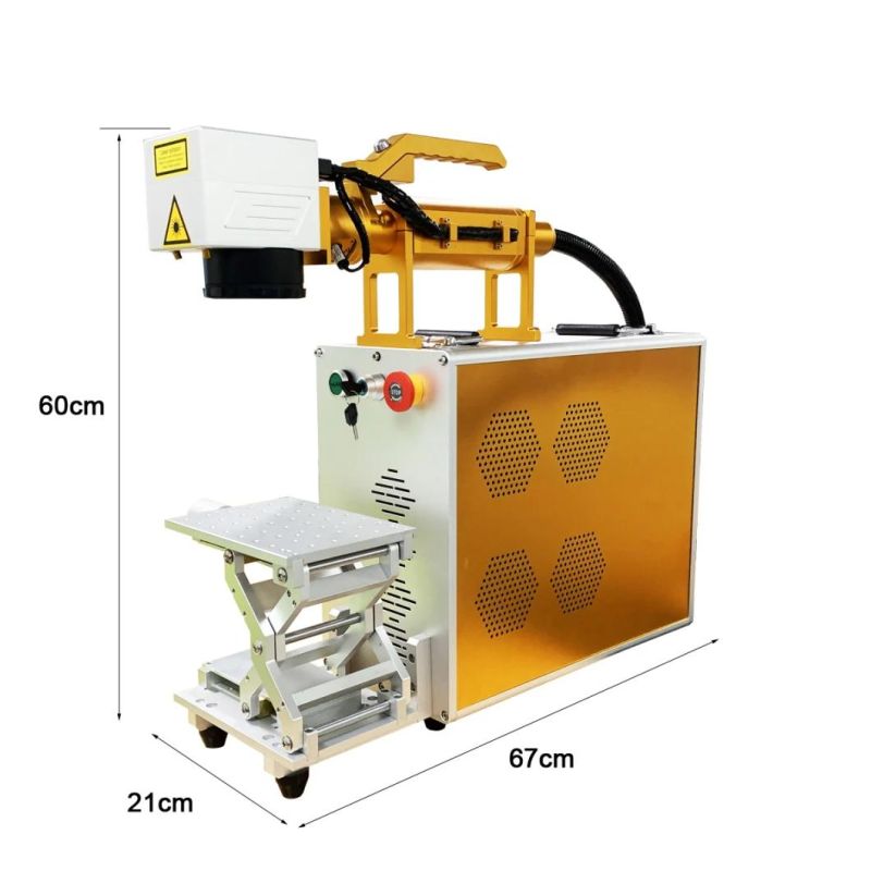 High Elector-Optical Conversion Efficiency Portable Metal Laser Marking Machine