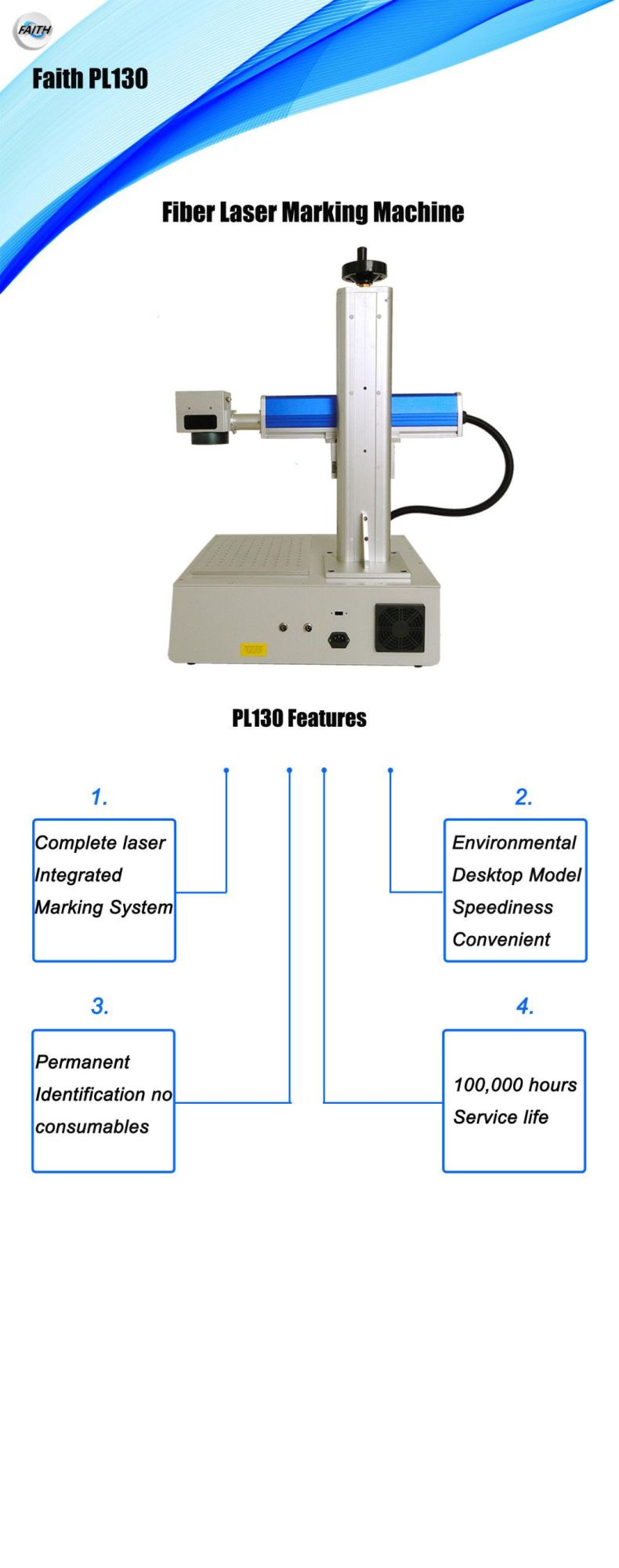 Faith Ezcad Portable High Precision Fiber Laser Marking Machine