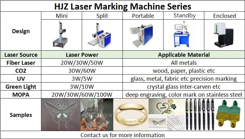 Fiber Laser Marking Machine 50W Engraving Styles Metal Engraving Pen