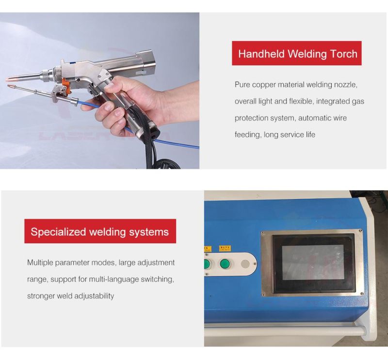 2000W Fiber Laser Welding Machine with Raycus Laser Source Wsx System for Handheld Easy Operation