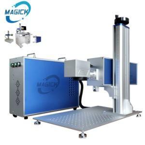 Split Type Mini Portable Laser Marking Machine 20W 30W 50W