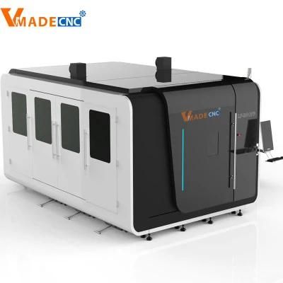 High Power Full Enclosed Industrial 4kw Laser Cutter Fiber Laser Cutting Machine 3015