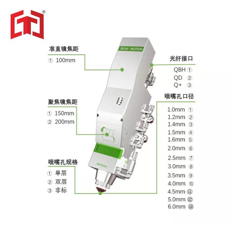 Raytools Bm115 6kw Auto Focus Laser Cutting Head