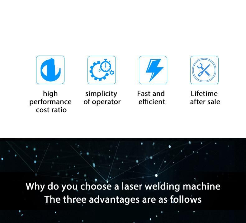 4 Axis Servo Motors Linkage Metal Fiber Optic Continuous Laser Welding Machine