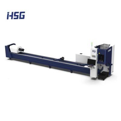 Mild Steel Stainless Steel Tube 4000W Fiber Laser Cutting Machine