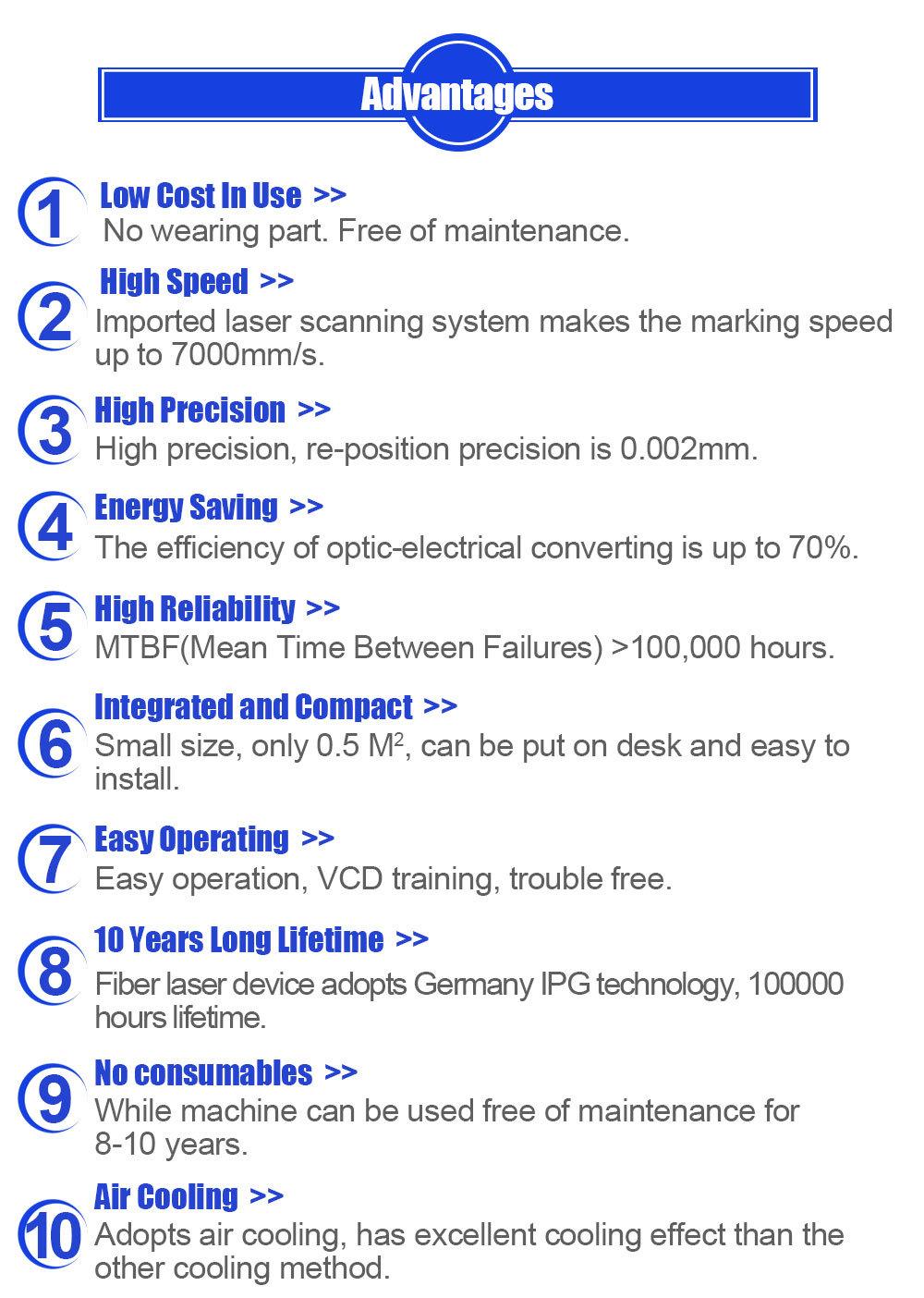 Laser Parts Marking Machine Pedb-400e for Steel, Aluminum, PVC