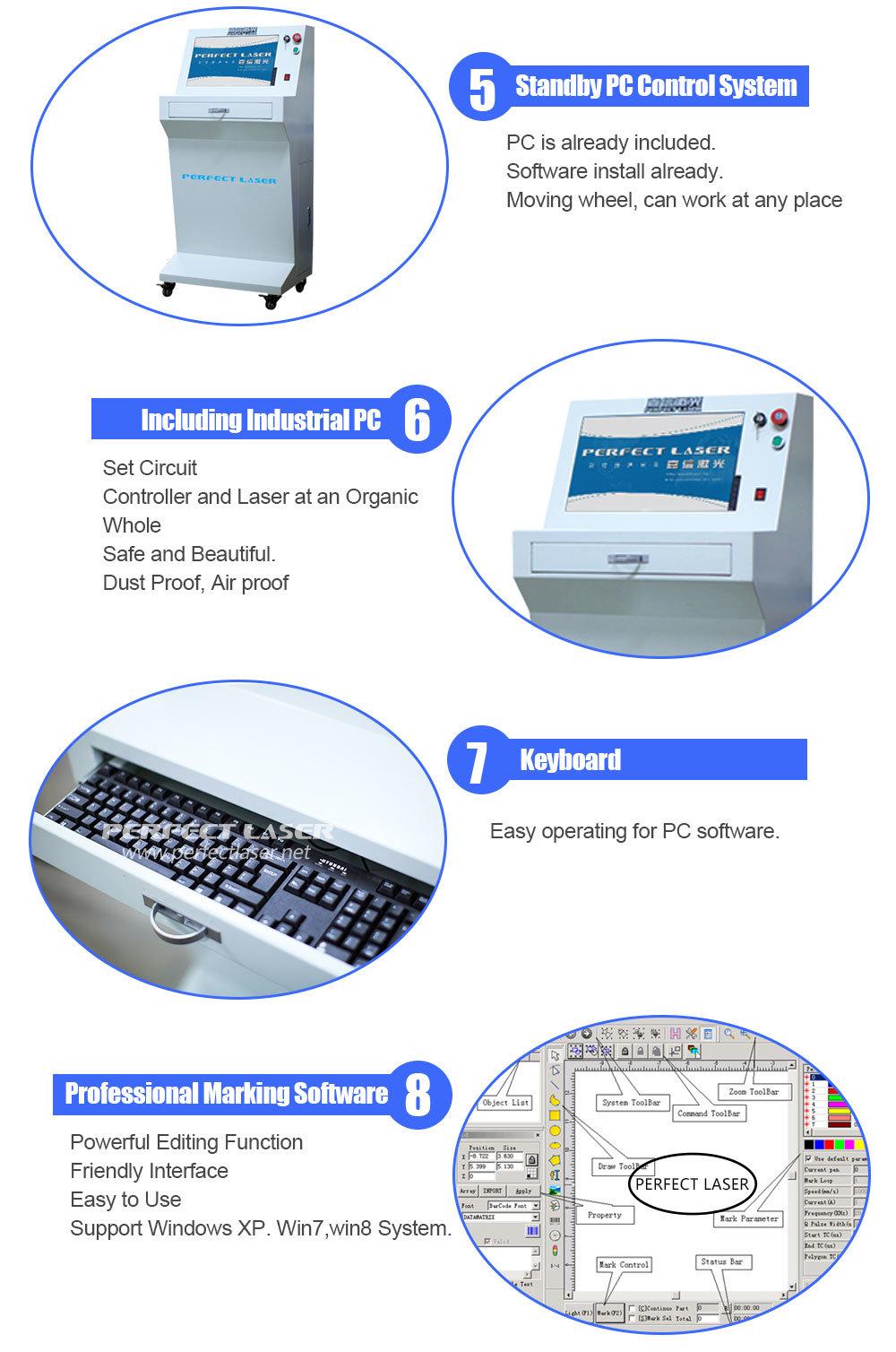 CO2 Metal Tube Laser Marking Printing Machine for Non-Metal Paper