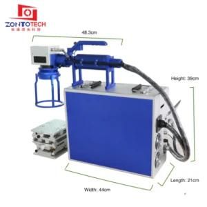20W 30W Raycus Laser Source Portable Fiber Laser Marking Machine CNC Laser Printer for Metal and Plastic