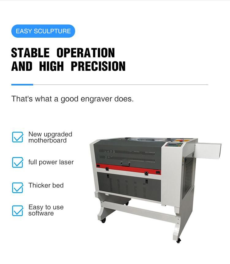 CO2 Laser Engraving Cutting Machine for Acrylic MDF Wood Plexiglass Plastic Non-Metallic Engraver