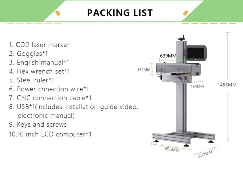 CO2 Laser Marking Machine 30W /20W/50W Laser Engraving Machine Metal 50W Laser Cutting Machine Fiber Laser Marking Machine