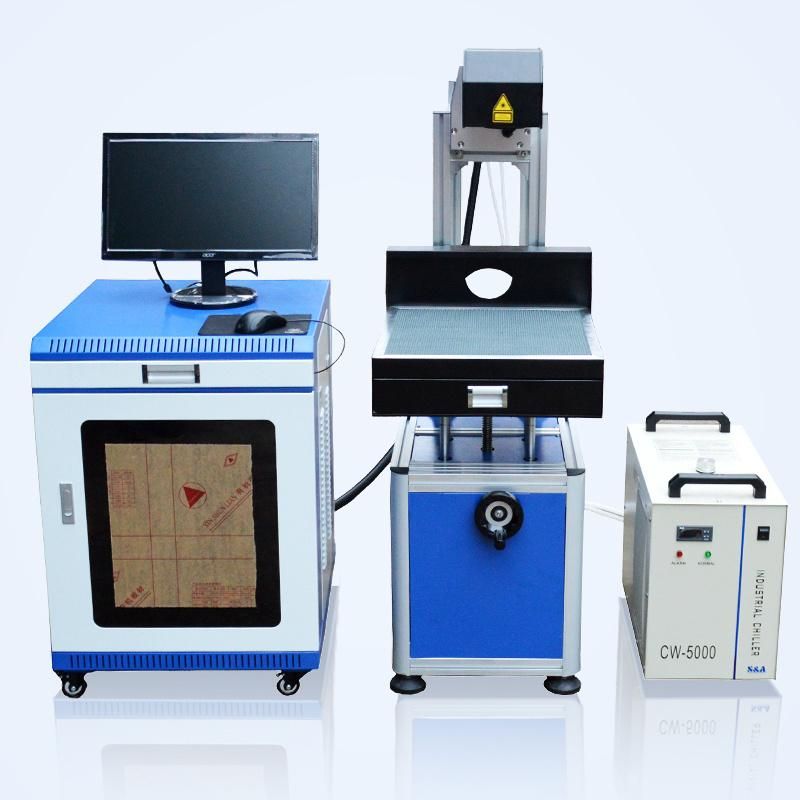 80W CO2 Glass Tube Laser Marking Engraving Machine for Wood