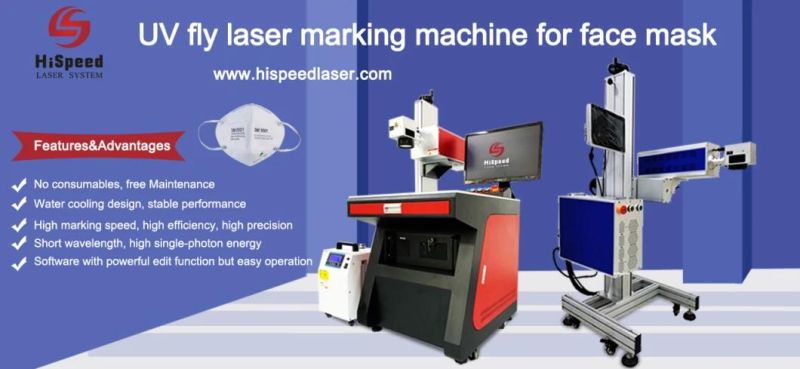 3W 5W 10W Face Mask UV Laser Machine Marking Engraving Cutting for Mask