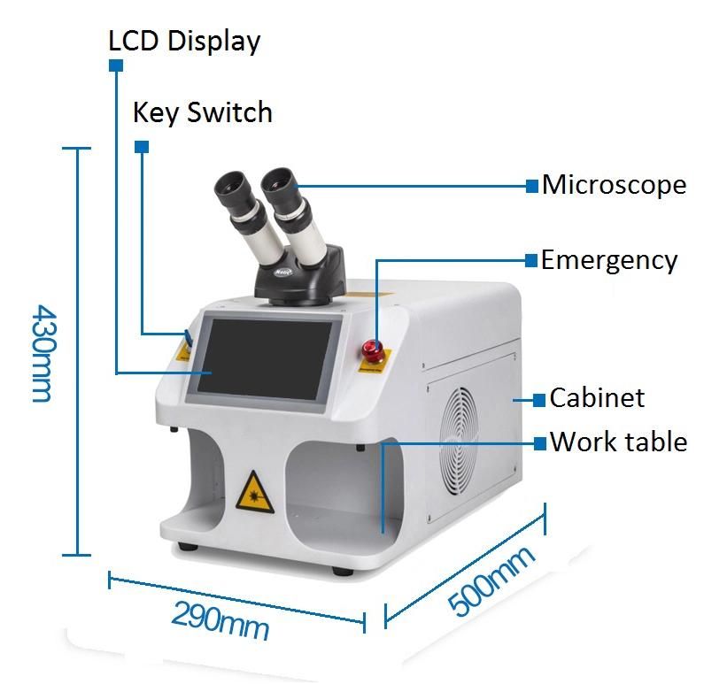 Mini Jewelry Laser Welding Machine for Gold Silver