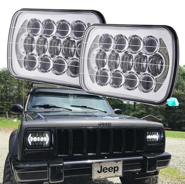 105W 7X6 5X7 Inch White DRL High Low Beam Sealed Beam LED Headlight