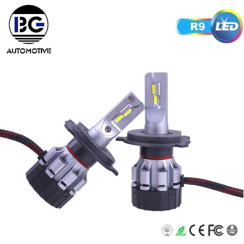 60W Auto Lighting System R9 H4 LED Headlight 9005 9006 Auto Light H11 H7 5202