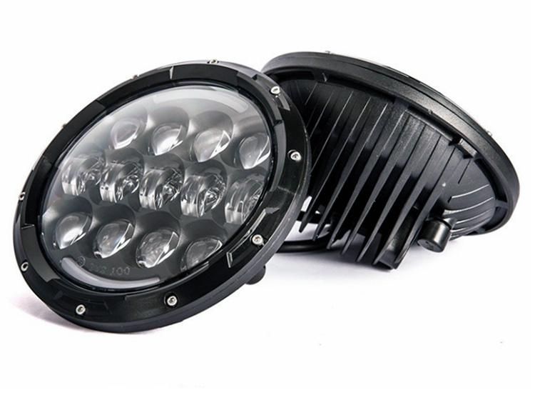 Super Bright Wrangler Jk Hummer Toyota Defender Harley Motorcycle Jeep 7 Inch Round 105W DRL High Low LED Headlight Auto Lamps Car LED