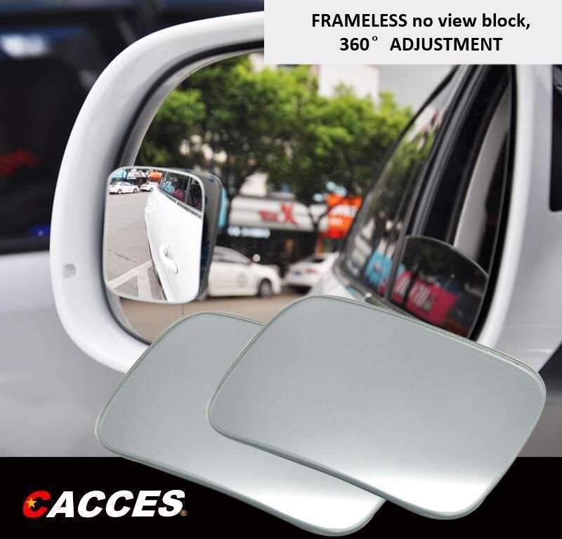 Wide Angle Convex Blind Spot Mirror Rear View Shatter Proof Fully Adjustable Car Blind Spot Mirror Universal HD Glass for Car Safety Original Factory Supply