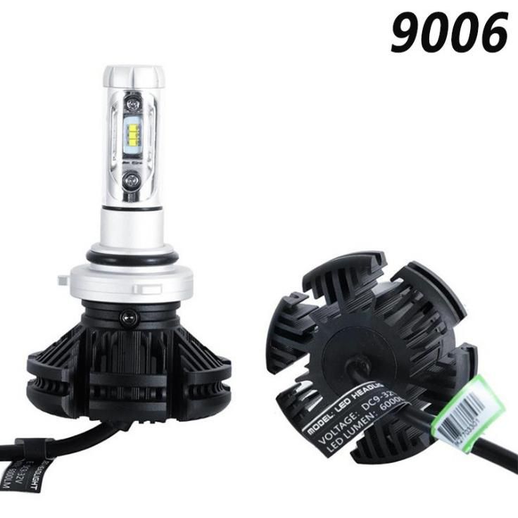 Factory Supply X3 LED Headlight H1 H3 H4 H7 9004 9005 9007 880 Zes Chip 50W 6000lm X3 Auto Light Wholesaler