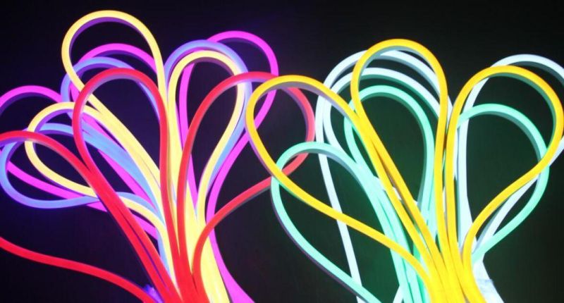 High Quality SMD2835-120LEDs/M Furniture Cuttable Rope Colorful Silicon LED Neon Flex Strip Light