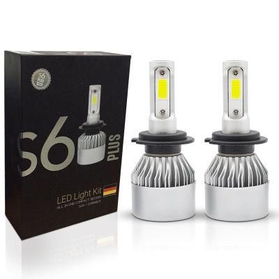 S2 High Power H1 H3 H13 H11 9004 880 9007 H7 H4 High Low Beam Auto Fog Light 6500K 8000lm LED Car Headlight