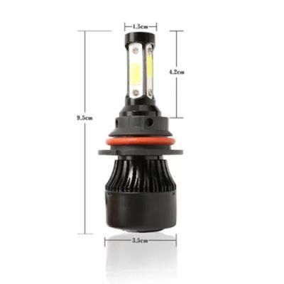 Hot Sale High Quality Black Automobile Motorcycle Truck Lights LED Headlight IP67 Waterproof X7 H4 H7