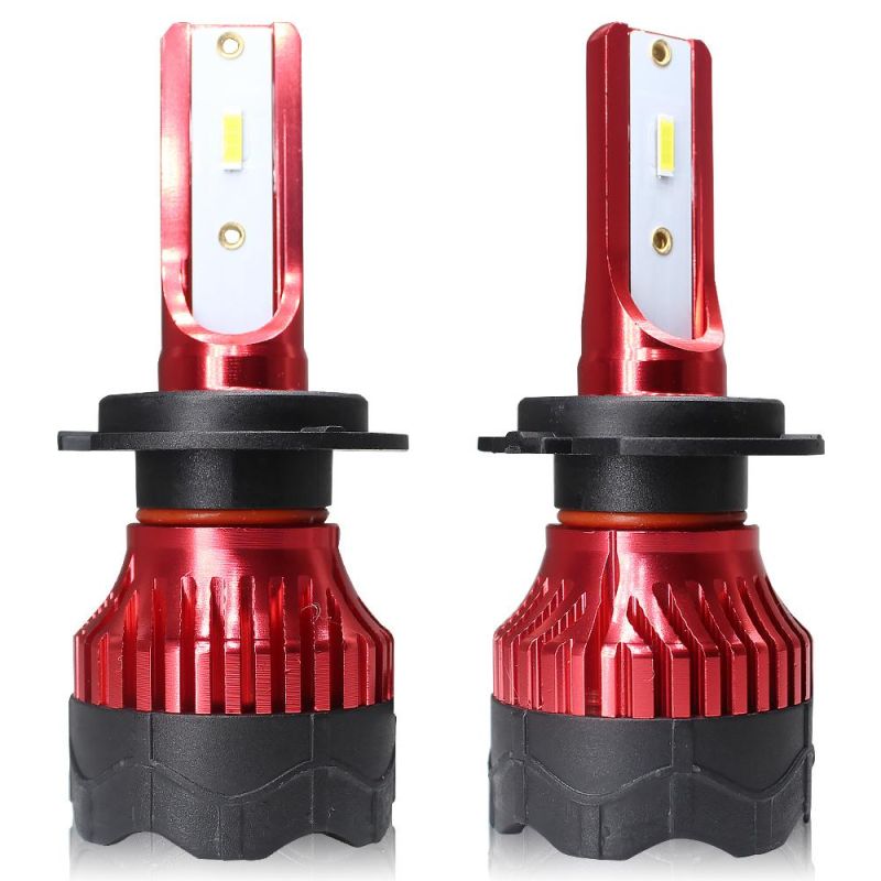 New K5 Automobile LED Headlight 2PCS Free Delivery 8000lm 72W H4 High Focus Light 6000K Imported Lamps