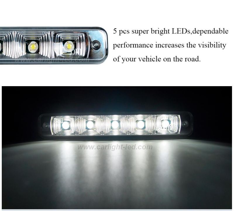 Waterproof High Power LED DRL Daylight Driving Running Light Lamp