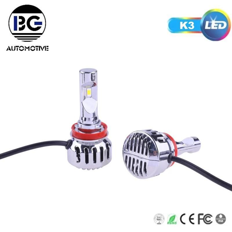 Fan Cooling H4 LED Headlight 60W 8000 Lumen H3 Light Bulbs Car H1 5202 880 K3 H11 H7 9006 9005 LED Headlight for Auto Cars