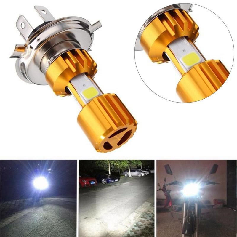 3 Side COB LED Motorcycle Headlight 18W 6000K 4000lm