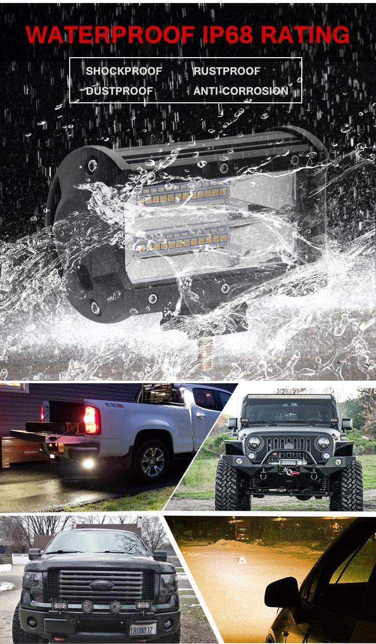 Wholesale Mini Amber Motor LED Aluminum Light Strobe Truck LED Work Light Bar