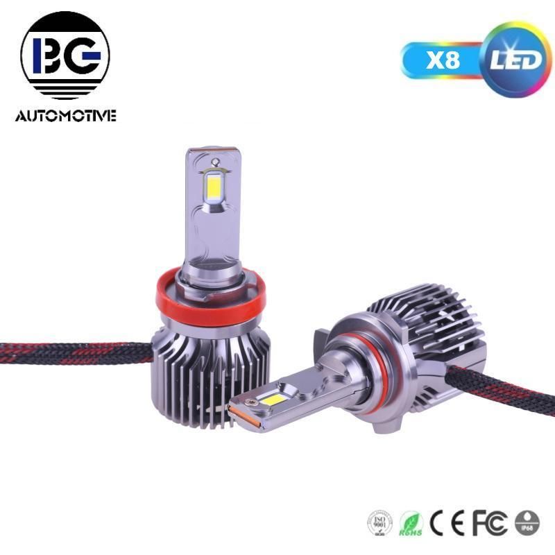 Factory Selling Auto Car Accessories X8 LED Headlight 8000lm H1 H3 H4 9005 9006