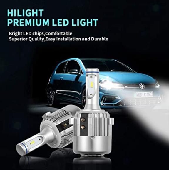 Car Accessories Auto LED Headlight Bulb 72W Headlight H7 LED 8000lm for Golf Mk6 Mk7